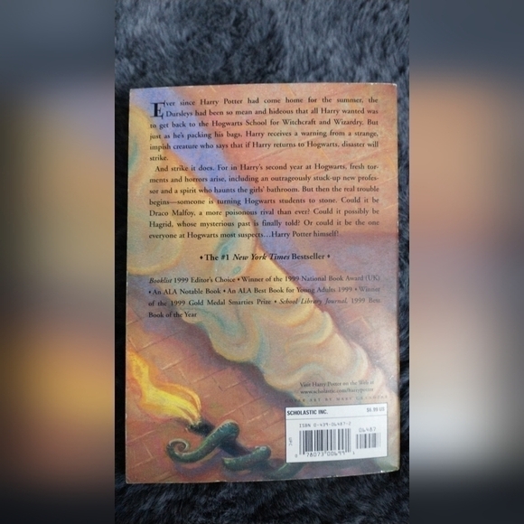 Harry Potter and the Chamber of Secrets Paperback First Print Scholastic 2000 - Picture 5 of 8